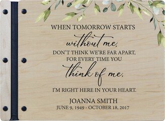 Funeral Guest Book | Memorial Favors Personalized Gift Wood Sign Service-AE