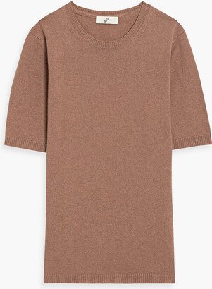 Cashmere and wool-blend top