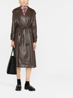 Belted Double-Breasted Trench Coat-AI