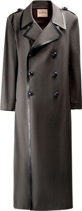 Double-Breasted Trench Coat-AI