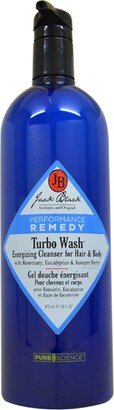 Turbo Wash Energizing Cleanser For Hair And Body For Men 33 oz Body Wash