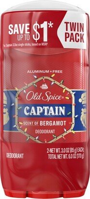 Limited Edition Captain Deodorant Gift Set - 2.6oz/2pk