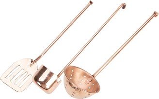 Set Of 3 Copper Kitchen Tools