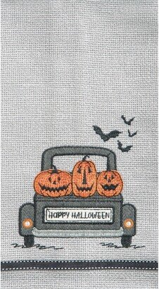 Spooky Time Halloween Embellished Flour Sack Kitchen Towel-AA