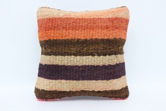 Designer Pillows, Antique Throw Pillow Cover, Orange Pillow, Striped Cushion Case, Outdoor Bed 2211
