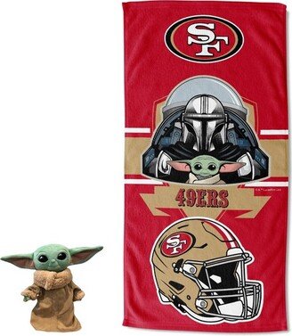 27x54 NFL San Francisco 49ers Star Wars Hugger with Beach Towel