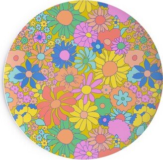 Salad Plates: Groovy Meadow - Multi Salad Plate, Multicolor