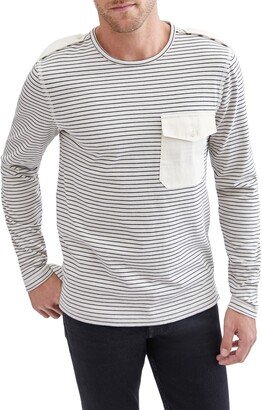 Stripe Epaulet T-Shirt