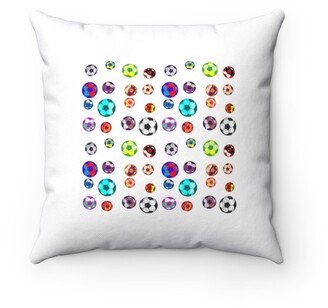 Football Uniting All Countries Pillow - Throw Cover Gift Idea Room Decor