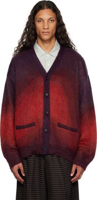 stein Burgundy Gradient Cardigan