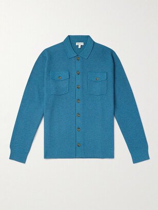 Trenton Pima Cotton and Merino Wool-Blend Cardigan