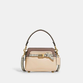 Tate 18 Crossbody With Snakeskin Detail