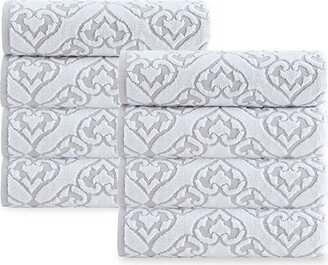 8-Piece Turkish Cotton Wash Cloth Set