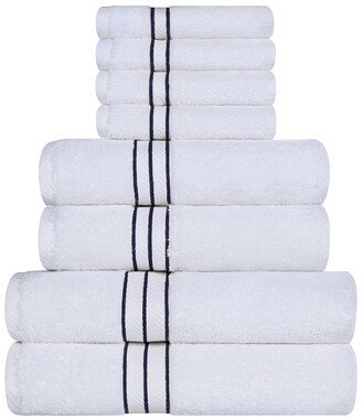 Turkish Highly Absorbent Hotel Collection 8Pc Turkish Cotton Towel Set-AF