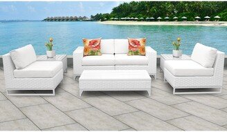 Miami 7 Piece Outdoor Wicker Patio Furniture Set 07e