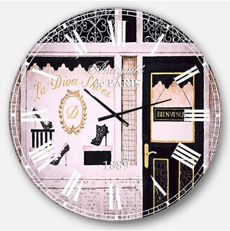 Designart Fashion Oversized Metal Wall Clock - 36 x 36