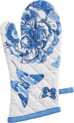 Park Designs Patricia Heaton Home Blue Florals And Flitters Floral Oven Mitt