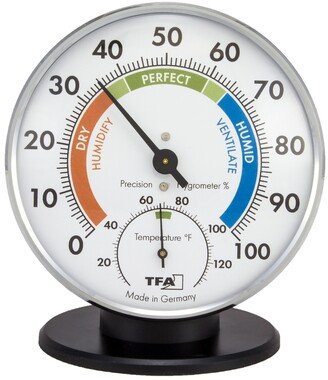 45 2033 Indoor Comfort Humidity Gauge with Temperature Clock