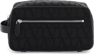 Black Iconographe nylon beauty case