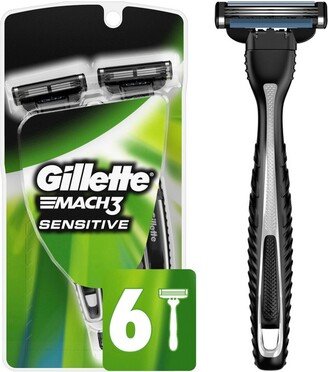 Mach3 Sensitive Disposable Razor - 6ct