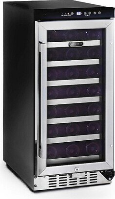 33 Bottle Built-in Stainless Steel Compressor Wine Refrigerator