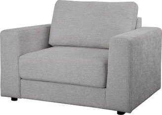 Elizabeth Stain Resistant Fabric Oversized Armchair and Ottoman Set - Abbyson Living