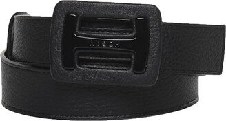 Leather Belt With Rectangular Buckle-AA