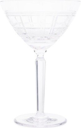 Hudson Plaid martini glass