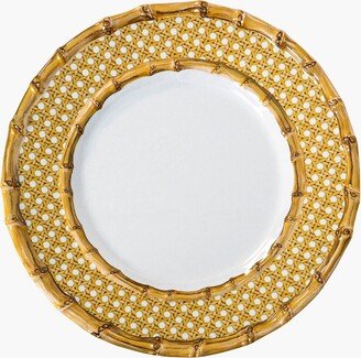 Bamboo Caning Melamine Salad Plate