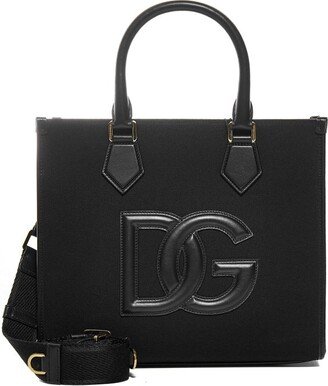 Logo-Patch Strapped Tote Bag-AA