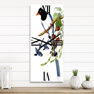 Designart 'Vinage Countryside Animals X' Farmhouse Large Wall Clock