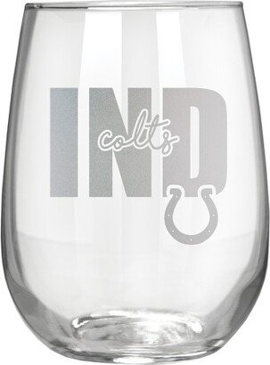 NFL Indianapolis Colts The Vino Stemless 17oz Wine Glass - Clear