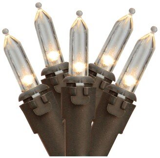 Northlight Set of 35 Warm White Led Mini Christmas Lights 4 Spacing - Brown Wire