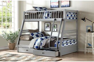 IGEMAN Jason Convertible Wood Bunk Bed