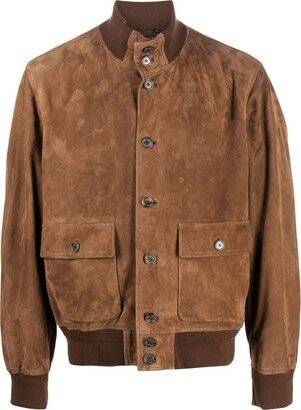 Hayworth nubuck bomber jacket