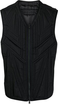 x Adidas quilted zip-up vest