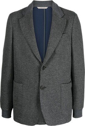 Single-Breasted Fitted Blazer-AD