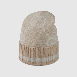 GG cashmere lamé jacquard hat