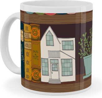 Mugs: A Treasured Library Ceramic Mug, White, 11Oz, Multicolor