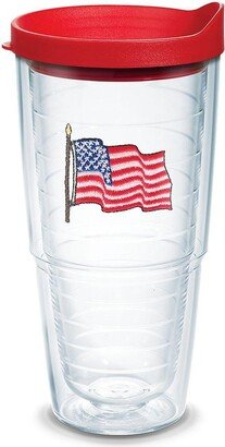 Tervis American Flag Made in Usa Double Walled Insulated Tumbler Travel Cup Keeps Drinks Cold & Hot, 24oz, Lidded