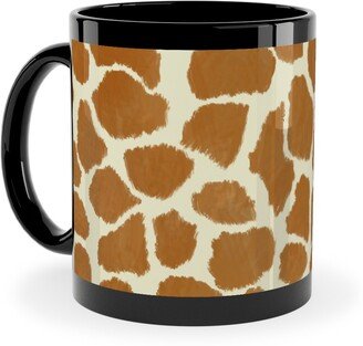 Mugs: Giraffe Spots Ceramic Mug, Black, 11Oz, Brown