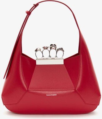 Women's The Jewelled Hobo Bag In Welsh Red