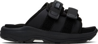 Black MOTO-Run Sandals