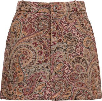 Paisley Jacquard Shorts