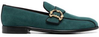 Baroque Logo-Plaque Loafers