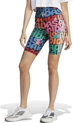 Farm Bike Shorts (Black/Better Scarlet) Women's Clothing