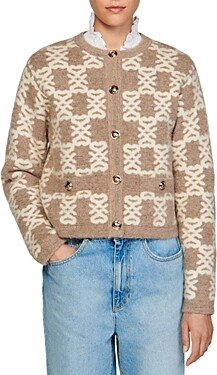 Mono Jacquard Coat Cardigan