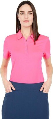 Tournament Primegreen Polo Shirt (Pink) Women's Clothing