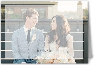 Wedding Thank You Cards: Divine Elegance Thank You Card, White, 3X5, Matte, Folded Smooth Cardstock