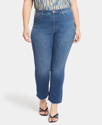 Plus Size Slim Bootcut Ankle Jeans